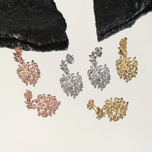 Designer Leaf Feme Femelle Colliers pour femmes Silver Trendy Pendant Set Bijoux de mode Mère Valentin de Saint-Valentin pour copine Accessoires en gros cadeau