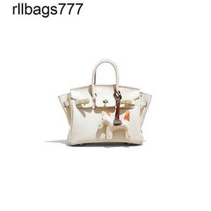 Sacs de main en cuir de créateur BK Small White Cowhide Milkshakes Mini Femme Fashion Lady Litchi Match Portable Sac