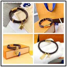 Designer Lederen Armband voor Heren Vrouwen Merk Luxe Sieraden Gouden Slot Armbanden Mannen Hanger Tijger Vrouwelijke 17 cm 19 cm 21 cm X1QR