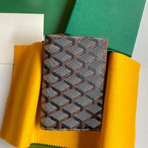 Luxe Grenelle Long Wallet Designer Bag Man Card Holder Dames koppeling ID Paspoorthouder Coin Purse Mens Wallets Real Leather Key Pouch Keychain -kaarthouder met doos
