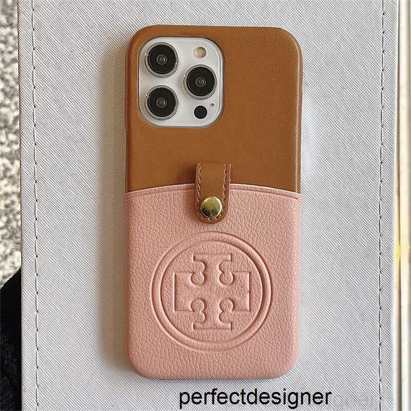 Designer Leather Phone Cases Cover Designer Card Phone Cases For IPhone 14 14Pro 14Plus 13 12 Max Luxury Card Women Print Cover Case Patchwork ColorVOQT