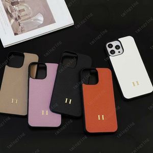 Ontwerper lederen telefoonhoesjes voor iPhone 15 Pro Max 14 13 mini 12 11 H mode achterkant iPhone15 15Pro 15ProMax XS XR X 8 7 Plus luxe mobiele shell beschermhoes