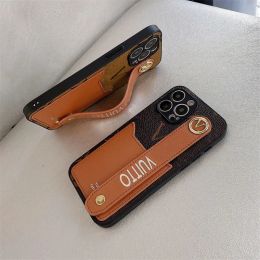 Cajas de teléfono de cuero de diseñador Cubierta trasera a prueba de golpes Luxurys Wallet Funda para iPhone con ranuras para tarjetas para iPhone 14 13 12 11 Pro Max X XS Xsmax G2311214PE