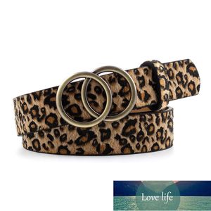 Diseñador Cuero Serpiente Cebra Cinturón Leopardo Mujeres Moda Femenina Cintura Doble Anillo Círculo Hebilla Chica Jeans Vestido Cinturones Salvajes Precio de fábrica Diseño experto Calidad