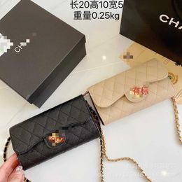 Cartera de cuero de diseñador Mujeres hombres bolsos de canal portatarjetas monederos Icónicos con textura Larga Cremallera Carteras Monedero Tarjeta Titular T230607