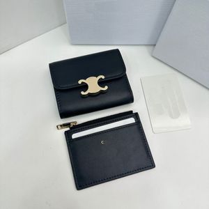 Designer lederen portemonnees luxe creditcardhouder portemonnee tassen mode twee-in-een gouden hardware dames van Zippy portemonnees van hoge kwaliteit