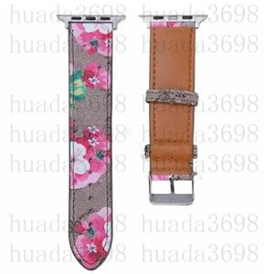 Bracelets de montre en cuir de concepteur pour Apple Watch Band iwatch Strap Series 38MM 40MM 41MM 42MM 44MM 45 49MM Bracelets Bracelet de montre de mode avec des dessins de motifs Montres intelligentes