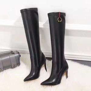 bottes hautes en cuir de créateur bottes pour femmes taille 35-40 chaussures de luxe pour femmes