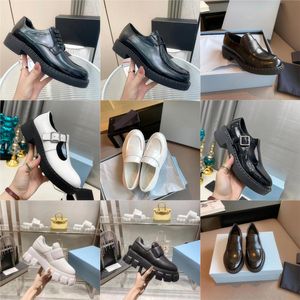 Designer Lefu chaussures chaussures décontractées chaussures à semelles épaisses chaussures éponge logo femme chaussures en cuir noir blanc chaussures de sport surélevées boîte à lacets de marque en cuir verni