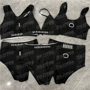 Diseñador Carta Bikini Trajes de baño Trajes de baño de diseñador para mujer Yoga Sujetador deportivo Calzoncillos Conjuntos de ropa interior