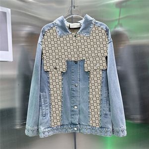 Vestes en Denim avec lettres de styliste pour femmes et hommes, manteau en Jean de Style de rue, veste de Baseball unisexe classique, vêtements d'extérieur