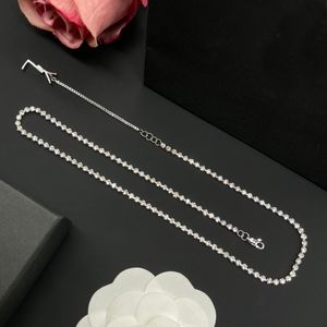 Designer Lettre Colliers Femmes Hommes Collier Cristal Classique Pendentif Argent Saint Valentin Colliers Pour Femmes Collier Cadeaux