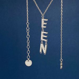 Designer Brief Hanger Ketting Gouden Kettingen Link Stud Oorbellen F Sieraden Set Vrouwen Zilveren Ketting voor Dames Dikke Luxe Accessoires met Doos 2023