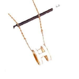 Ontwerper Brief Hanger Kettingen Mode voor Dames Hip Hop Sieraden Titanium Gouden Plaat Kleurvast Hypoallergeen Feestcadeau Keltische Accessoirest