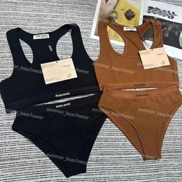 Designer Letter Gedrukte zwempak Bikini Push Up Bra Briefs Set Women Bikini Set Summer Surf Bathing Suit ondergoed voor strandfeestje badkleding