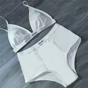 Designer Brief Vrouwen Badmode Split Bikini Sets Hoge Taille Sexy Slipje Beha Ondergoed Sets Vakantie Stijl Badpak Voor Lady