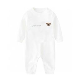 designer letters Baby Rompertjes Body Suits Cover Pasgeboren Jongens Meisjes One-pieces Kleding Effen Kleur Bedrukt Baby Lente en Herfst Lange Mouwen Pyjama's