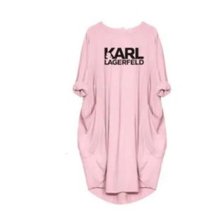Designer letters Casual jurken vrouwen comfortabele en hoogwaardige losse jurken Karl LetterPrint Plus size luxe Karl Lagerfield Woman Clothing Dress 239
