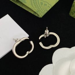 Designer Letters Oorbellen Stud Voor Dames Gouden Oorbel Mode Zilveren Oorbellen Sieraden Heren Luxe Hoop Earring 925 Zilver groothandel
