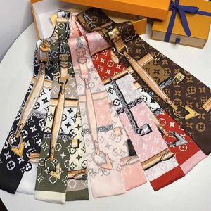 Leigner Leigner Imprimer le bandeau de soie florale pour les femmes à longue manche foulard des sacs à épaule Paris fourre-tout