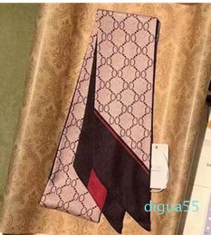Bufanda de seda con estampado de letras de diseñador, diadema Bandeau para mujer, diadema, bolso con asa larga, bufandas, bolso de hombro de París, equipaje