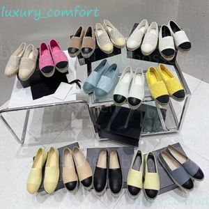 Espadrilles de mocassins de designer 100% cuir véritable bout pointu appartements de luxe en peau d'agneau printemps pêcheur taille 34-42 chaussures pour femmes confortables décontractées décontractées matelassées été