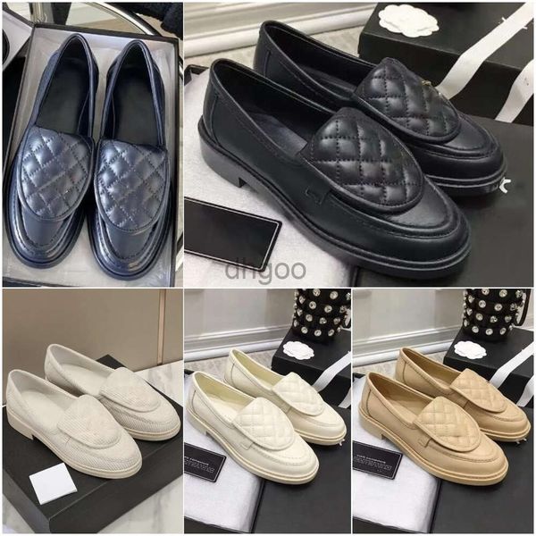 Molage de créateur powalk femmes mobile loafer chaussures de peau de la peau de luxe en cuir de luxe