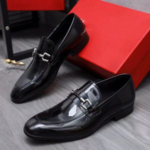 Mocasines de diseñador, zapatos de vestir Gancini, zapatos planos para hombre, mocasines de lujo de cuero genuino, zapatos Oxford para fiesta, boda, oficina, zapatos 1,9 10