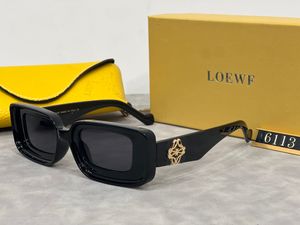 Designer Loewf Lunettes de soleil Femmes Cadre carré Double feuille Lunettes Hommes Personnalité Belles lunettes de soleil