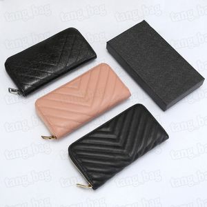 Designer Long Wallet For Women Purse Zipper Bag Ladies Korte kaarthouder Pocket munt Hold met doos verschillende stijlen voor kiezen
