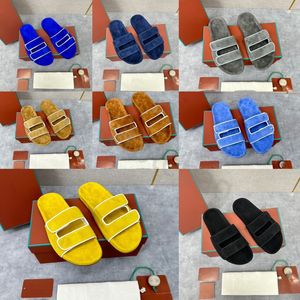 Designer Loro Sandales Loro Piano Shoe Summer plage Sandales épaisses Sandales plate à fond ouvert ouverte Flip Flop
