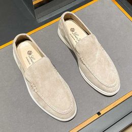 Diseñador Loropiana Walk Shoes LP Doudou Zapatos Hombres 2023 Nuevos zapatos perezosos Casuales Británicos Corbitizios Versátiles Matte Fashion Fashion