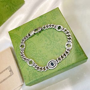 Pulsera de amor de diseñador para mujeres, hombres, diseñadores de lujo, hombres, pulsera con letra G fresca con abalorios y cadena de hip-hop D2112144Z