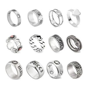 Ring duigner Love Classic Brandhed Band for Men Women Jewelry Bijoux de qualité Top Quality Letters Birds 925 Silver Fashion Ring