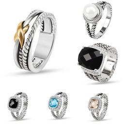 designer liefdesring Premium Edition Deluxe 18K vergulde gedraaide ring voor dames en heren Boutique sieraden geschenken draagbare sieradendoos groothandel