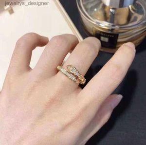 Designer Love Ring anneaux pour femme dames corde noeud luxe avec diamants mode tilfony bijoux classiques plaqué or 18 carats rose cadeau de fête de mariage