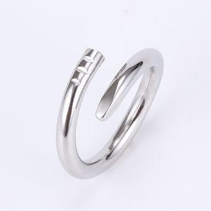 Designer Love Ring Screw Nail Rings For Men Titanium Steel Alloy Gold-Patived Process Fashion Diamond Juwelen Accessoires vervagen nooit