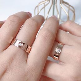 Diseñador Ring de amor Unisex Mujeres Rings Anillos de joyería Tamaño de regalo 5-11