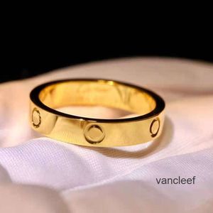 Designer Love Ring zirkoon paar vrouwen 5mm roestvrij staal gepolijst roségoud mode-sieraden Valentijnsdag Kerstcadeau voor vriendin Accessoires groothandel