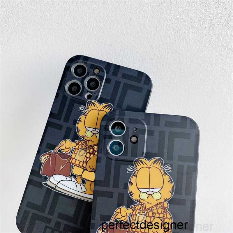 Designer Lovely Garfield Cell Phone Cases For 12 12pro12promax 11 11promax X Xs Xr Xsmax Luxury Designers Phonecase For 7 8 7p 8p Brand PhonecasesMQ7X