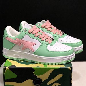 Designer Low Hommes Casual Chaussures Star SK8 Stas Couleur Camo Staesi Combo Bain Rose Baskets Brevetées En Cuir APES Vert Noir Blanc Femmes Baskets c4