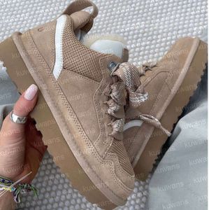 Designer Lowmel Baskets Chaussures Casual Baskets Femmes Baskets Sable Laine En Peau De Mouton Toile D'hiver Froid En Cuir Véritable Daim Runner FallHHJ