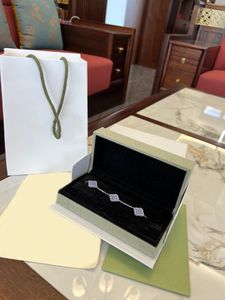Designer trèfle chanceux bracelet ARGENT marque cleef tennis chaîne bracelets de charme Van-Clef Arpes bijoux fête cadeaux de Noël cadeau
