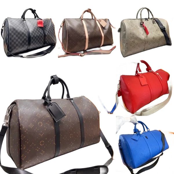 Bolsa de equipaje de diseño, bolsa de viaje de moda, bolso clásico de gran capacidad, bolsa de viaje clásica de lona revestida impresa, bolsa de embarque