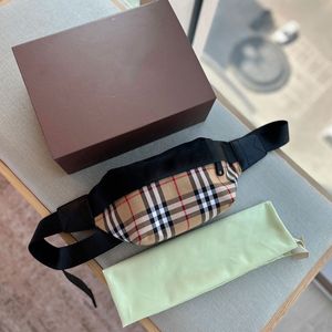 Designer bagage taille tas klassieke b home mode plaid stof kwaliteit mannen en vrouwen fanny pack portemonnee buitenweekend tassen