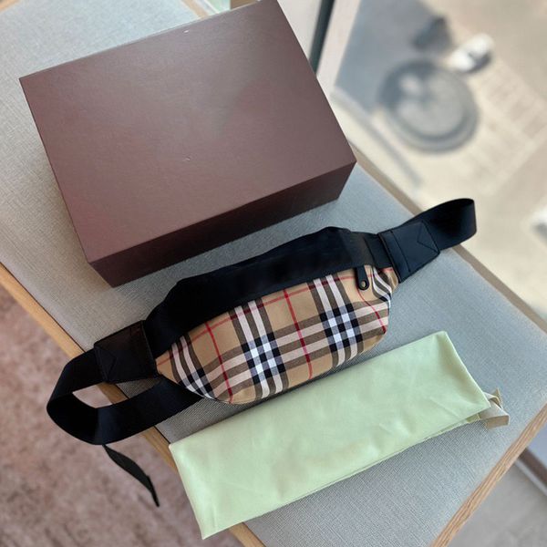 Riñonera de equipaje de diseñador Classic B Home fashion plaid Fabric Quality men and women Fanny pack monedero Bolsas de fin de semana al aire libre