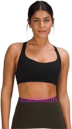 Designer Lul Yoga tenue Sport Bras Femmes High Support Lemon gratuit pour être Wild Lace Up Sports Bra