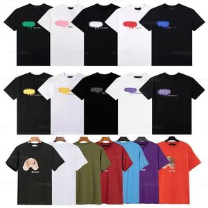 Designer Bear Palms Palmangel Tees T-shirt Mode d'été Hommes Femmes T-shirts à manches longues Tops Luxurys Lettre Coton Vêtements Court Palm Angel