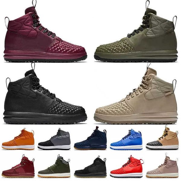 Designer Lunar Duckboot Chaussures d'entraîner pour hommes enterre Triple Black Sier Oliver Tan High Top Cuir Boots Winter Snow Platform Sneakers Boot