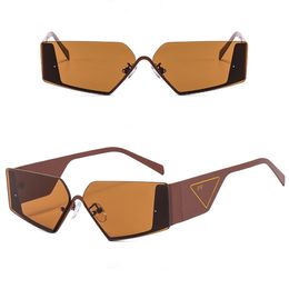 Diseñador lunette Gafas de sol de marca pra da para mujer para hombre lentes de marco completo UV400 sol para mujer gafas de sol de moda de lujo de gran tamaño Lady Mirrors Mujeres Hombres AAA P11